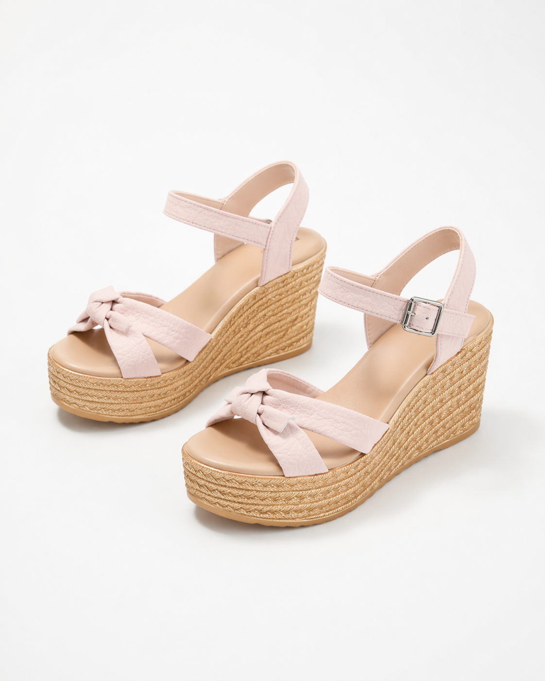 Camila | Espadrille Platform Sandals with Bow Knot Ankle Strap for Summer